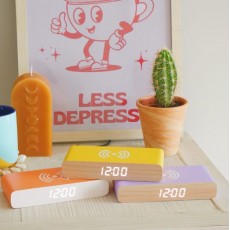 Steepletone Rise Charge Wireless Bedside Alarm Clock & Phone Charger